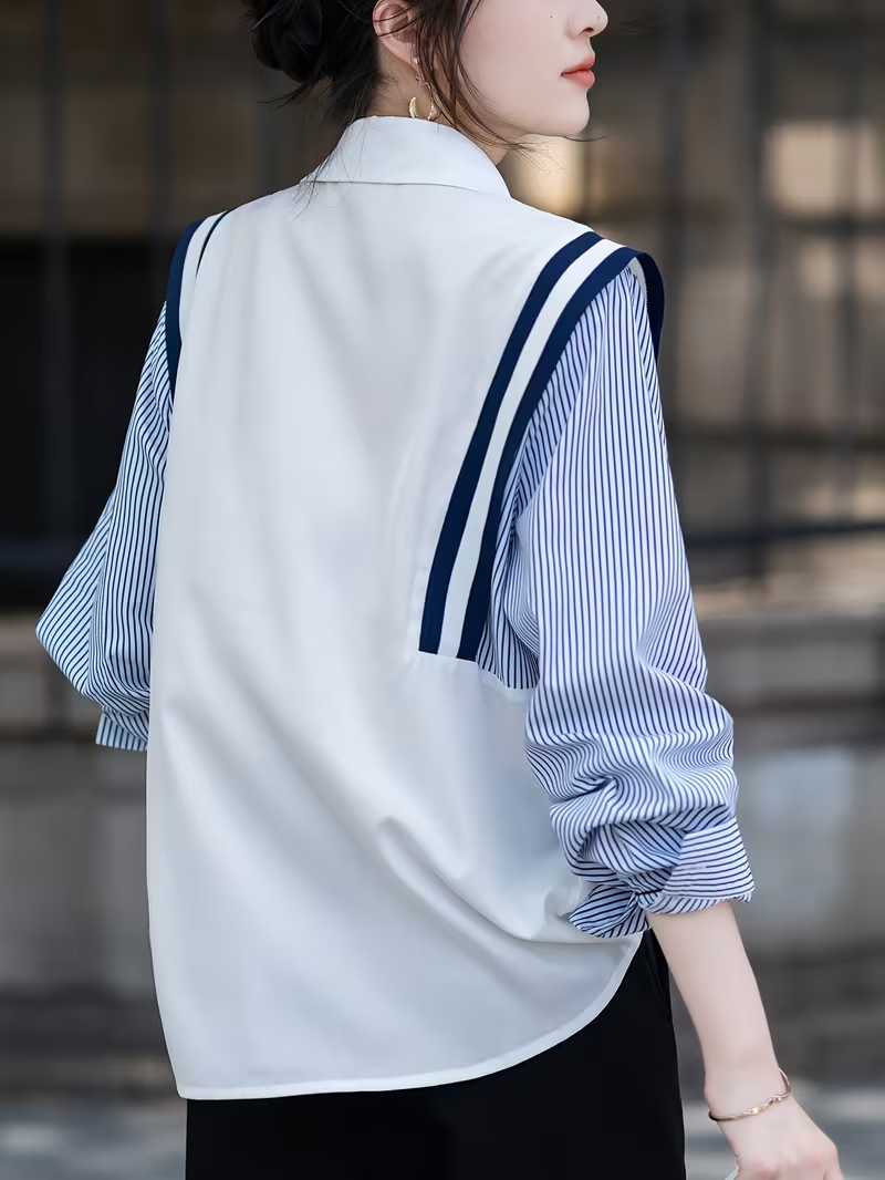 Women’s Collared Striped Shirt