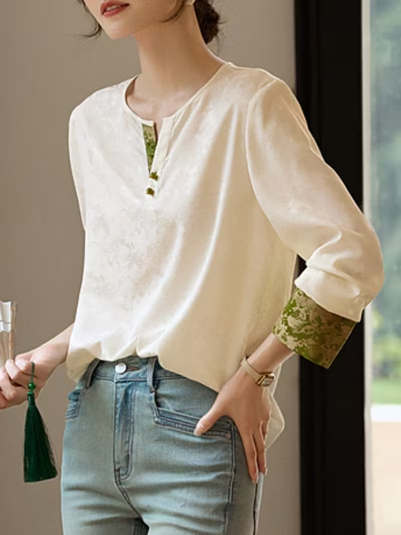 Women’s Round-Neck Blouse
